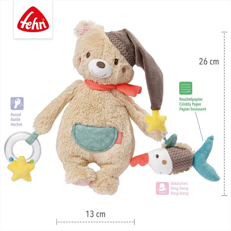 Игрушка-подвеска Fehn Мишка Бруно купить,NaN