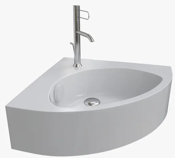 Раковина Jacob Delafon EGP112-00 накладная угловая 34х34 см, фаянс купить,NaN