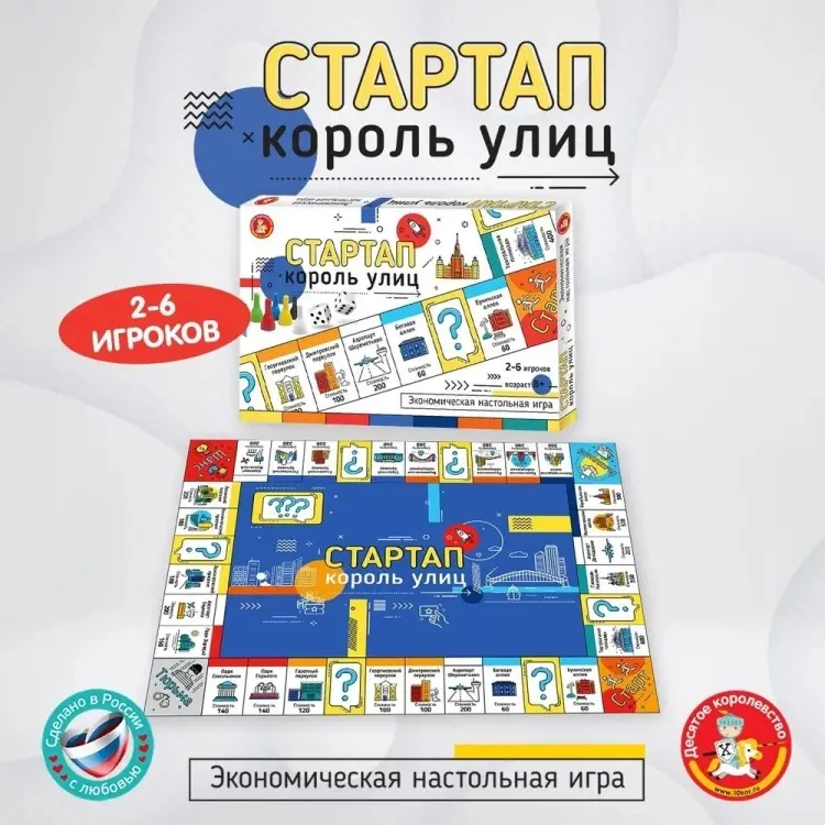 Настольная игра Десятое Королевство Стартап. Король улиц купить,NaN