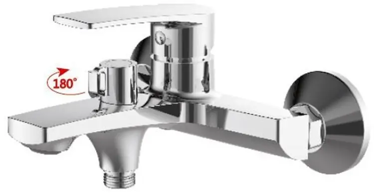 Смеситель для ванны Haiba HB60587, латунь, цвет хром купить,NaN