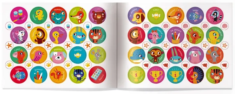 Книга Без автора : IQ игры с наклейками. Разноцветный зоопарк. 4-7 лет купить,NaN