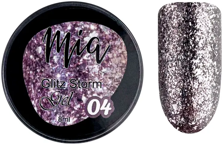 Mia гель для дизайна 04 Glitz Storm 8 мл купить,NaN
