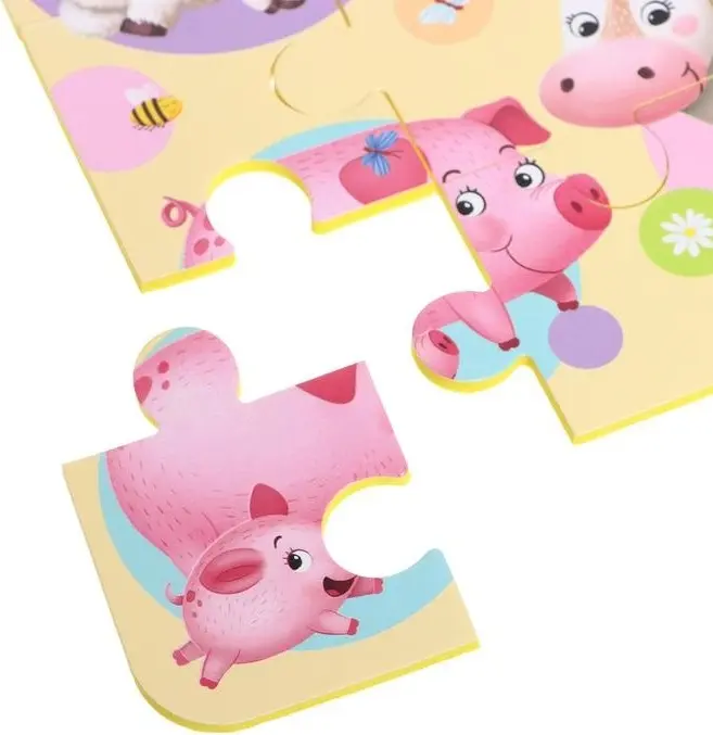 Puzzle Time Музыкальный пазл Животный мир мягкий 9 деталей купить,NaN