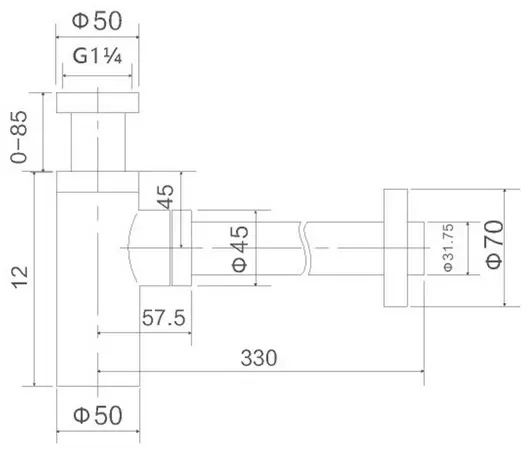 Сифон Baoleelai BLL-3011 1 1/4 купить,25400