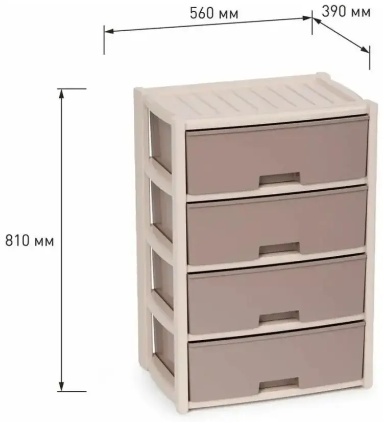 Детский стационарный, передвижной Альтернатива 67EC056865694093, 56x39x81 см, бежевый купить,NaN