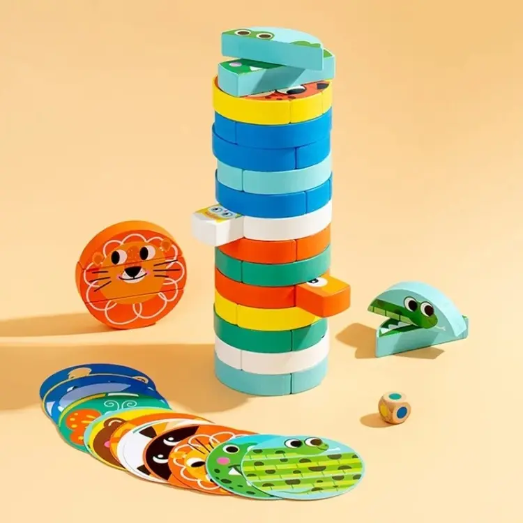 Настольная игра Дженга животные купить,NaN