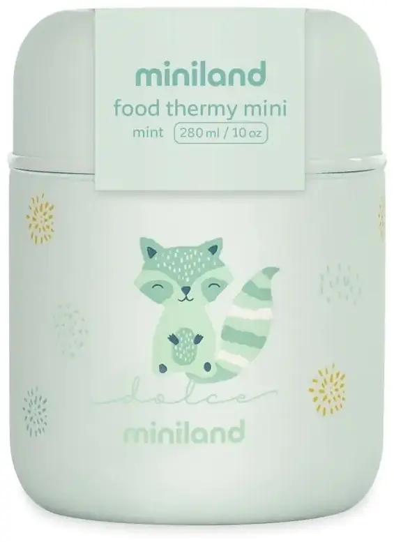 Термос Miniland Thermy Dolce Mini 89467 280 мл, металл, мятный купить,NaN