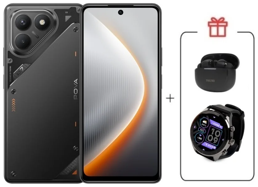 Смартфон Tecno Pova 7 Neo 8/128GB Geek Black + подарок купить,NaN