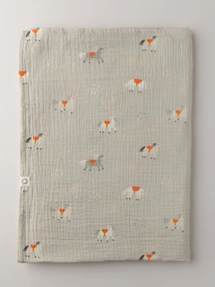 Пеленка текстильная BUBA KIDS Кабардинские лошадки, 1 шт, 115x115 см купить,NaN