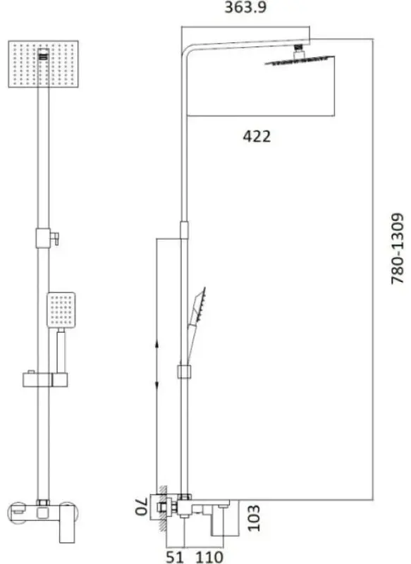 Haiba душевой набор (гарнитур) HB24803-7 купить,NaN
