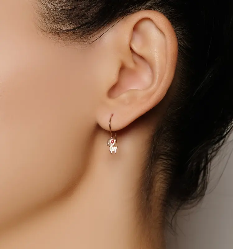 Серьги Династия 016812-1680 вес 1.03 г золото, эмаль купить,NaN