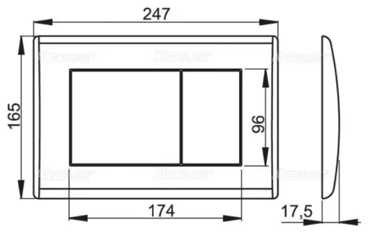 Кнопка смыва AlcaPlast M270 купить,NaN