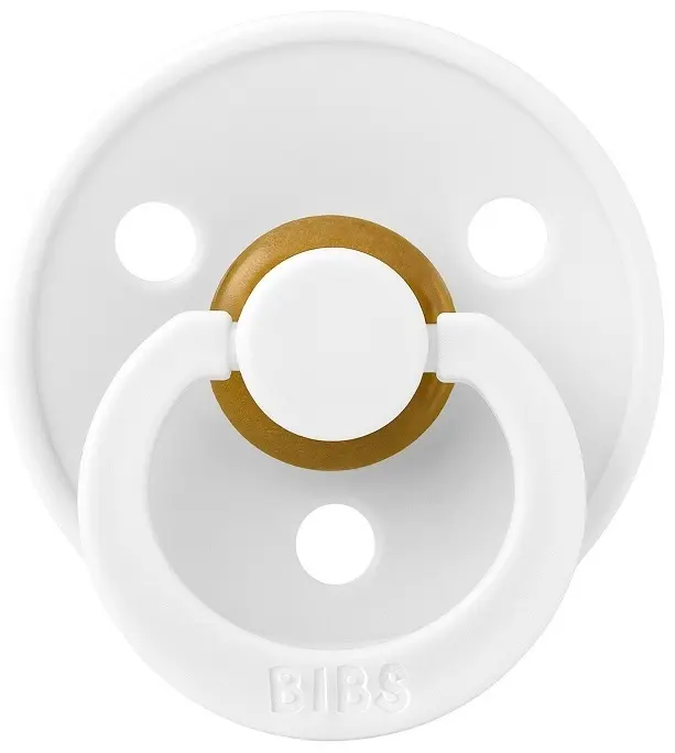 Пустышка BIBS Colour - White, 0+ мес., 1 шт, белый
