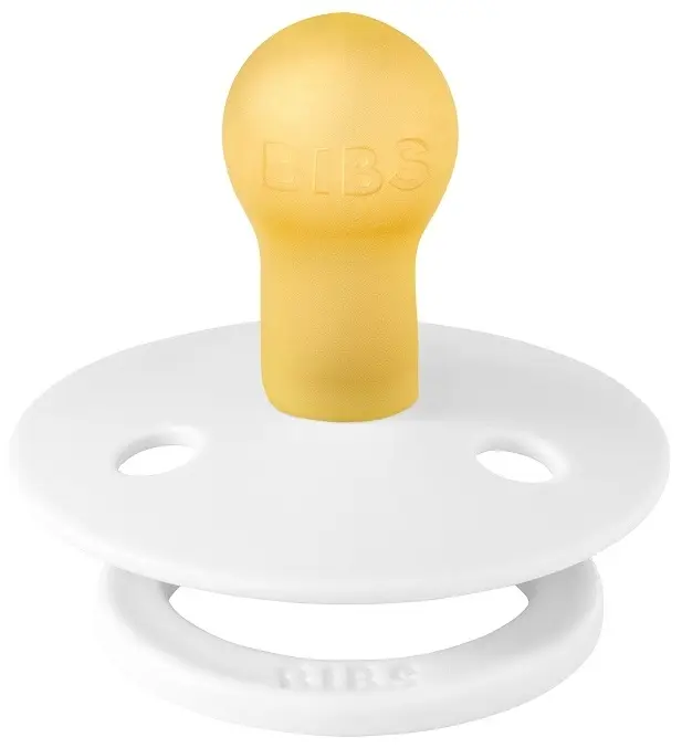 Пустышка BIBS Colour - White, 0+ мес., 1 шт, белый