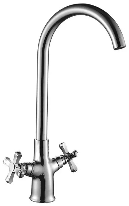 Смеситель для кухни (мойки) DecoRoom DR47028, двухзахватный