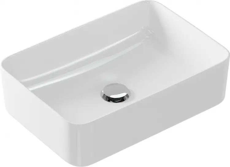 Раковина Cersanit CREA 50 RECTANGULAR накладная прямоугольная 49.5х34.5 см, фарфор купить,NaN