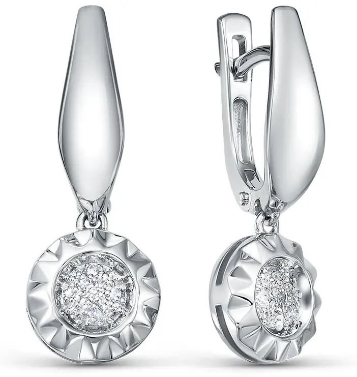 Серьги RoseGrace 5-7435-103-2Б вес 2.76 г золото, бриллиант купить,328213