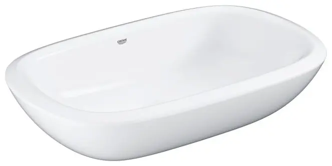 Раковина Grohe 39216000 накладная прямоугольная 49.50х38 см, керамика купить,NaN
