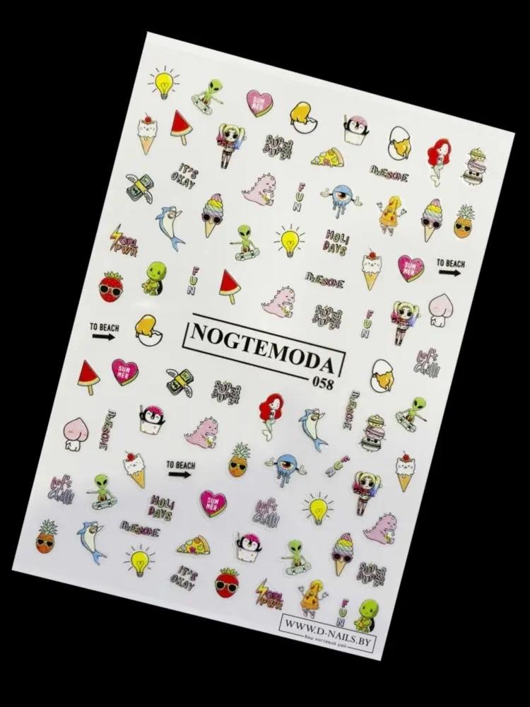 Nogtemoda слайдеры 058 1 шт купить,NaN