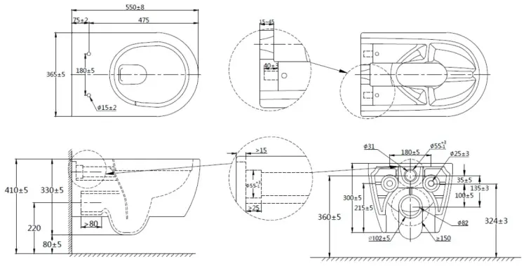 Grohe унитаз с инсталляцией 1000046 SACG006K SSWW K25021205, санкерамика купить,NaN