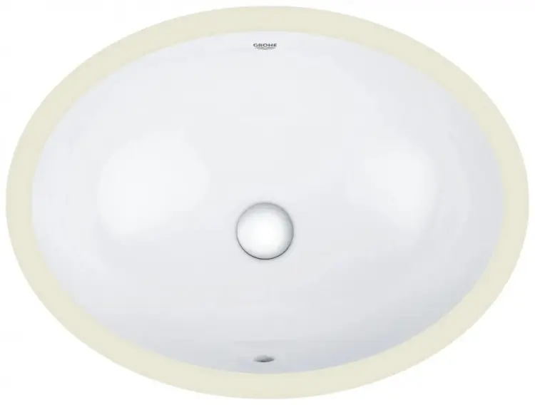 Раковина Grohe BauCeramic подстольная овальная 56х42 см, фарфор купить,NaN
