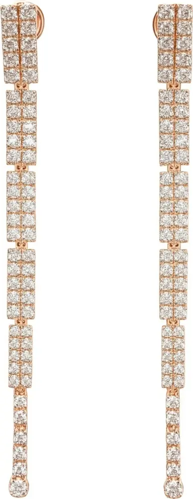 Серьги-цепочки Crivelli 372-3276 вес 8.4 г золото, бриллиант купить,3657000
