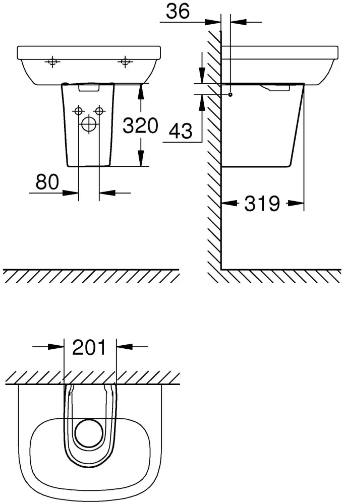Пьедестал Grohe ESSENCE 39570000 купить,NaN