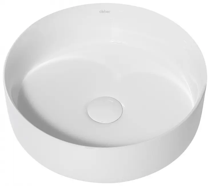 Раковина Abber Bequem AC2108 накладная круглая 36х36 см, фаянс купить,NaN