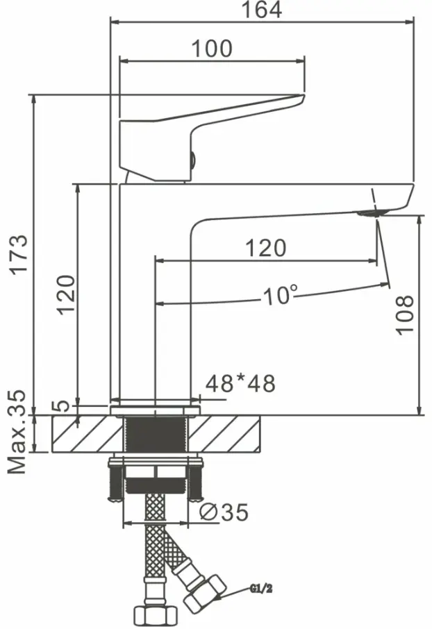 Смеситель Belz White House BELZ B10715-7, латунь, цвет черный купить,NaN