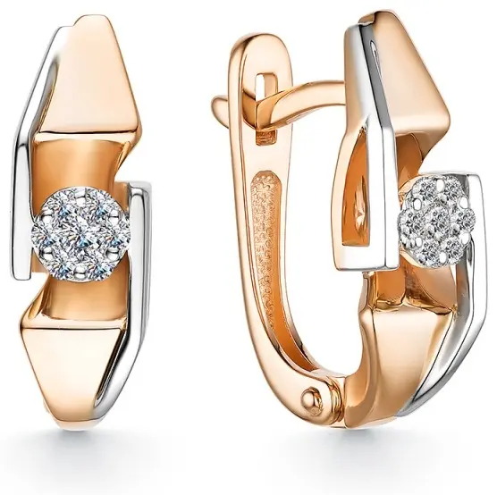Серьги Mi Amor С153-120 вес 3.05 г золото, бриллиант - ForteMarket Серьги Mi Amor С153-120 вес 3.05 г золото, бриллиант купить,289980