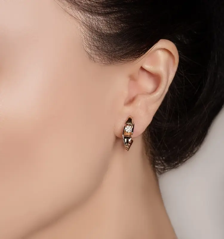 Серьги Mi Amor С153-120 вес 3.05 г золото, бриллиант - ForteMarket Серьги Mi Amor С153-120 вес 3.05 г золото, бриллиант купить,289980