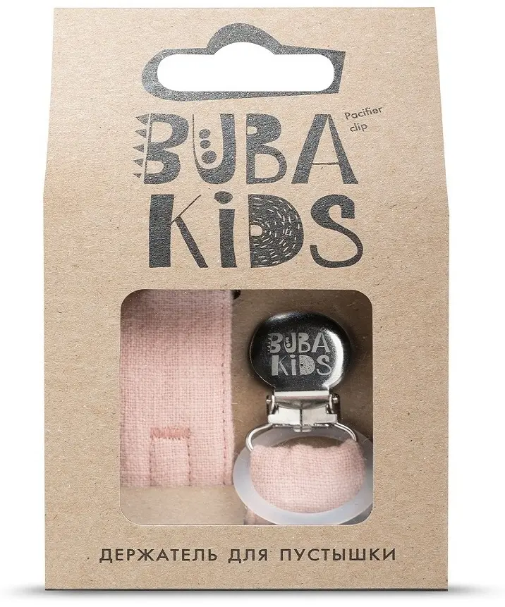 Держатель пустышки BUBA KIDS из крапивы Рами Зефир купить,NaN