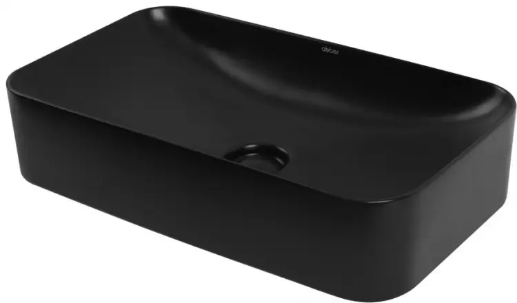 Раковина Abber AC2204MB накладная прямоугольная 60.50х35 см, фаянс купить,NaN