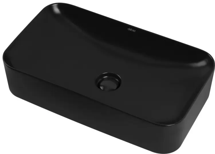 Раковина Abber AC2204MB накладная прямоугольная 60.50х35 см, фаянс купить,NaN