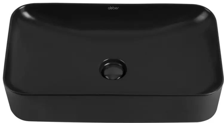Раковина Abber AC2204MB накладная прямоугольная 60.50х35 см, фаянс купить,NaN