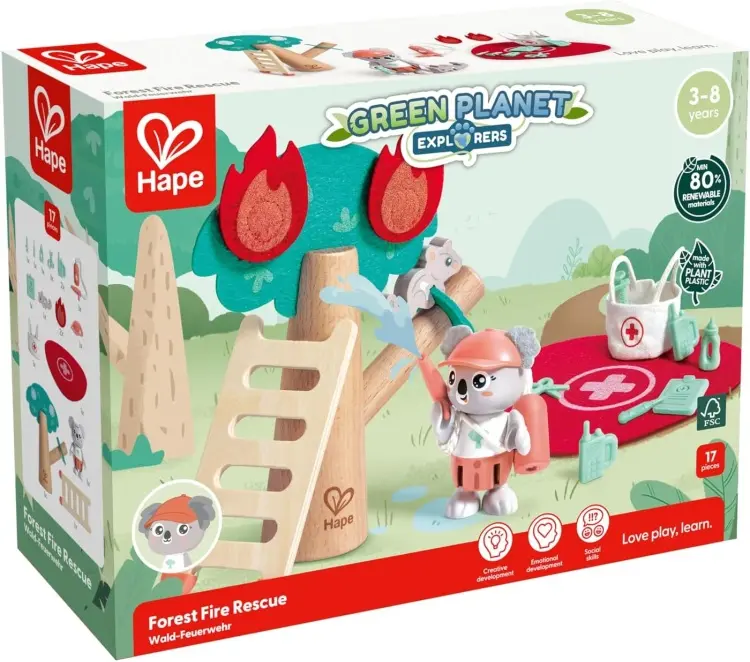 Набор Green Planet Exporers/ Пожарная команда Hape E3421HP купить,NaN