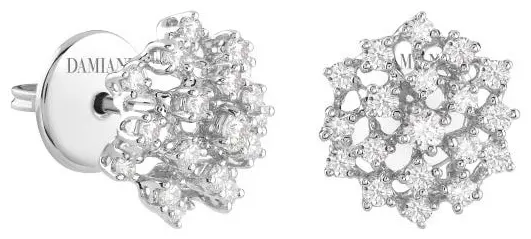 Пусеты Damiani 20106422 вес 3.9 г золото, бриллиант купить,2350000