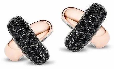 Серьги Tirisi TM7036M(2P) вес 1.41 г серебро, золото, марказит купить,NaN