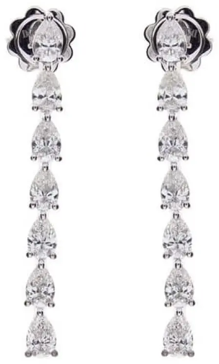Серьги-цепочки Damiani 81092746 вес 3.93 г золото, бриллиант купить,NaN