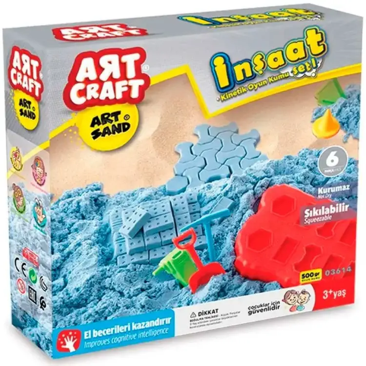 Кинетический песок Art Sand 8898 голубой 0.5 кг купить,NaN