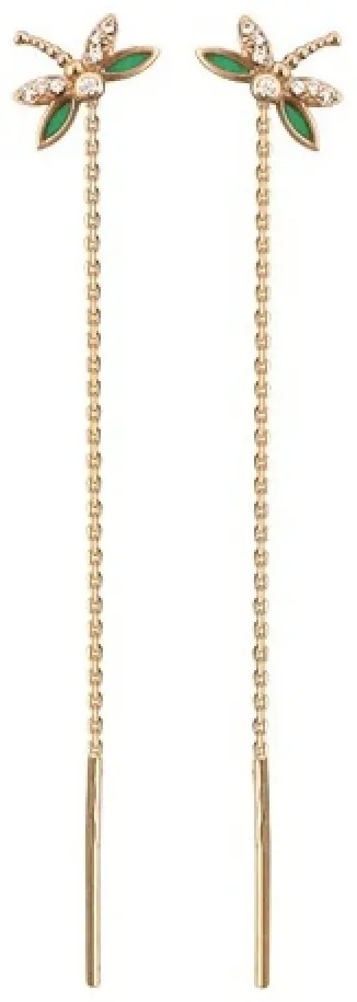 Серьги Эстет 01С116479Э вес 1.51 г золото, фианит купить,102680