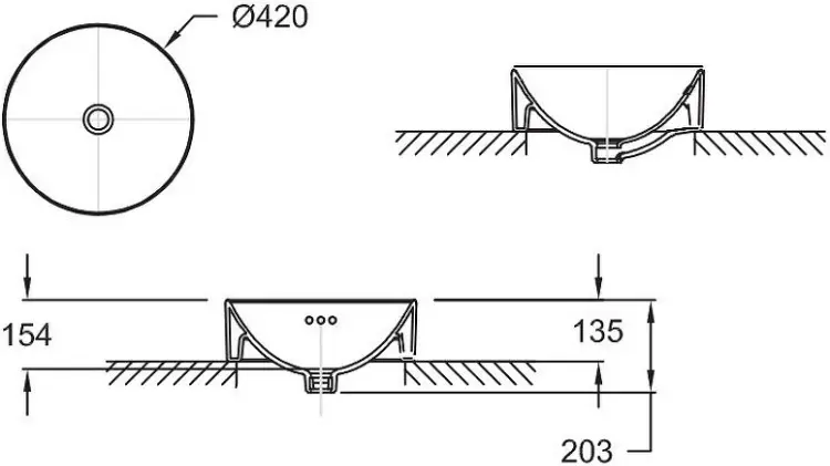 Раковина накладная 42 см Jacob Delafon E14800-0 купить,NaN