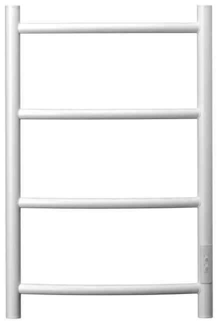 Полотенцесушитель электрический POINT Афина PN04846W П4 400x600 диммер справа, белый, лесенка 40x60 см купить,NaN