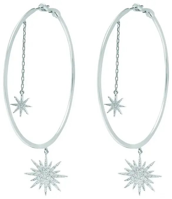 Серьги Djula AM01651E вес 9.05 г золото, бриллиант купить,2647400