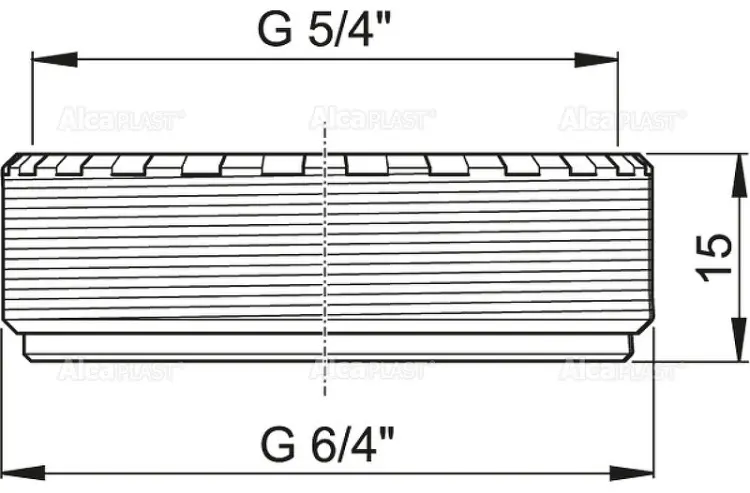 Alcaplast переходник, соединение резьба 32 , полиэтилен купить,NaN