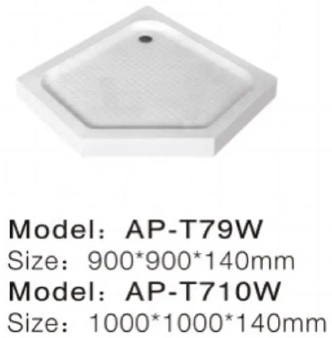 Душевой поддон Appolo AP-T710W 100x100 низкий