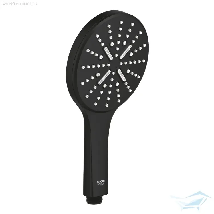 Ручной душ Grohe Rainshower SmartActive 130 3jet Eco, круглый, фантомный чёрный 22127KF0 купить,NaN