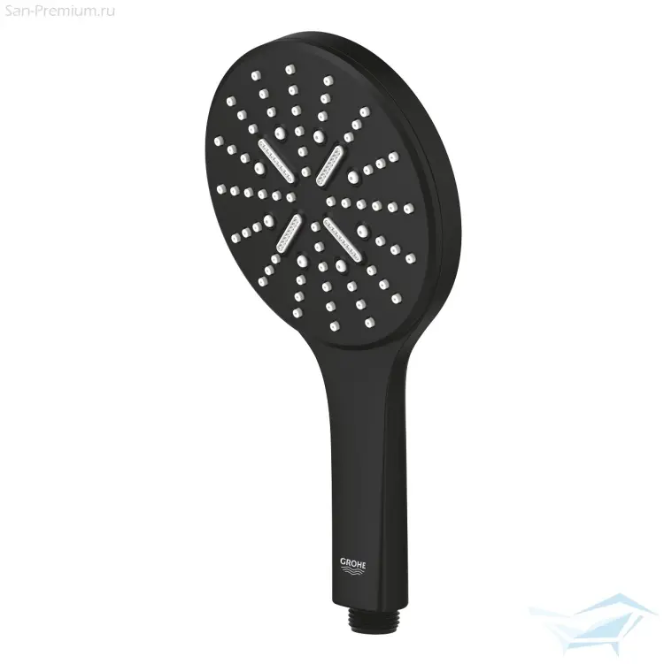 Ручной душ Grohe Rainshower SmartActive 130 3jet Eco, круглый, фантомный чёрный 22127KF0 купить,NaN