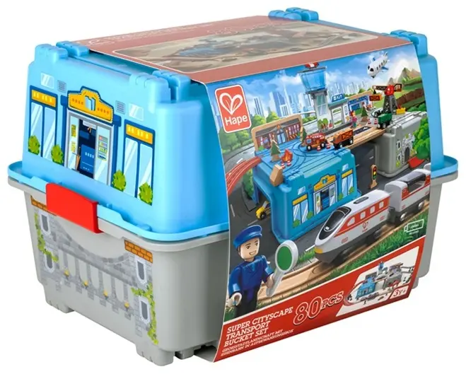Набор Hape Железная дорога Метрополис купить,NaN