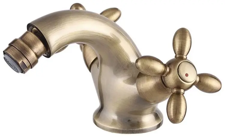 Смеситель для биде Rubineta Venezia V-7 Cross BR V70096, двухзахватный - ForteMarket Смеситель для биде Rubineta Venezia V-7 Cross BR V70096, двухзахватный купить,36960